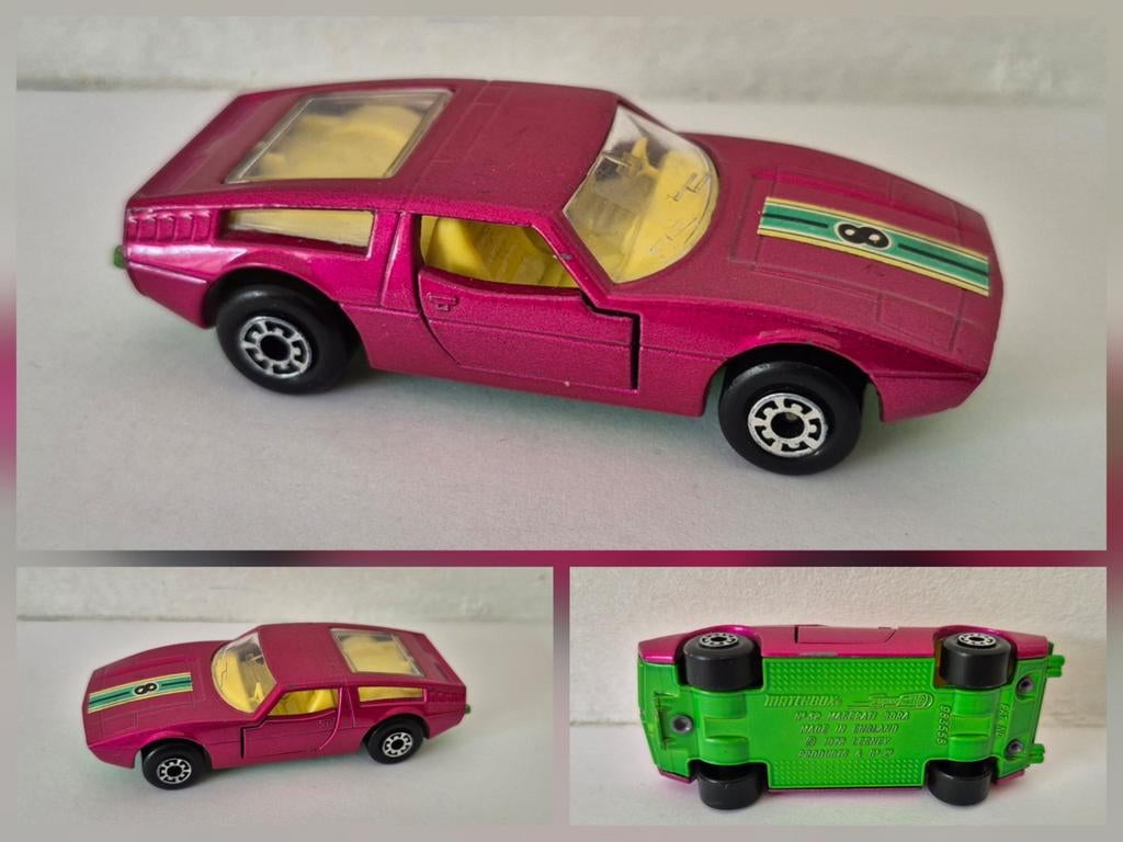 Matchbox 32-B 1972 Maserati Bora - VNmint, Ophalen of Verzenden, Zo goed als nieuw, Auto