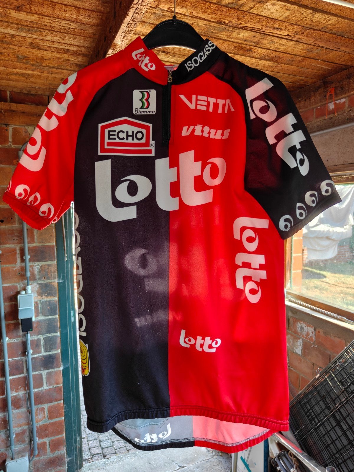 verschillende retro Lotto wielertruitjes en broeken te koop!, Ophalen of Verzenden
