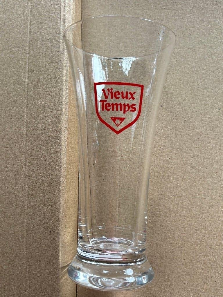Vieux-Temps (grand verre, lettres rouges), Collections, Enlèvement ou Envoi, Comme neuf, Verre ou Verres, Autres marques