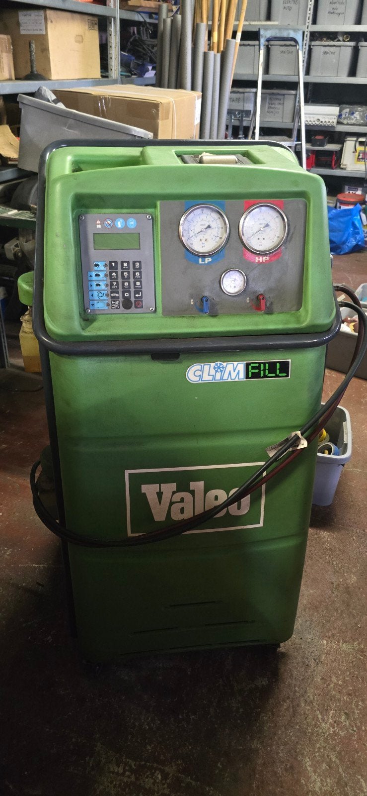 valeo AC toestel R134A gas, Enlèvement