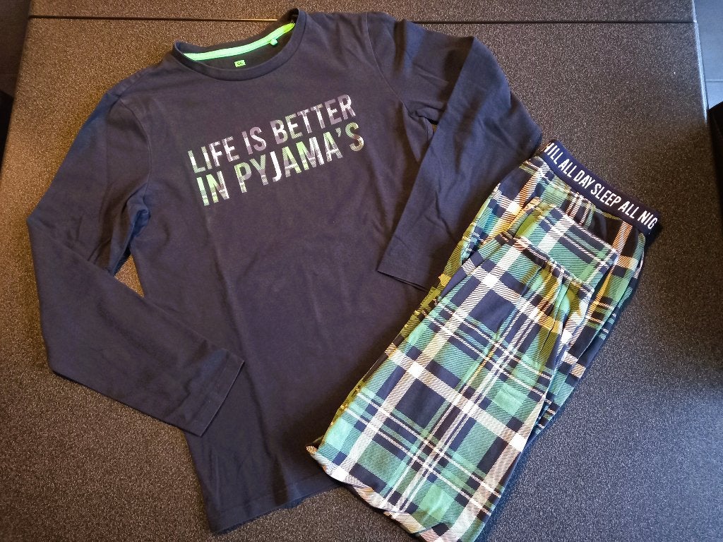 Jongenskleding – Pyama – maat 146/152, Nacht- of Onderkleding, Gebruikt, WE, Ophalen of Verzenden