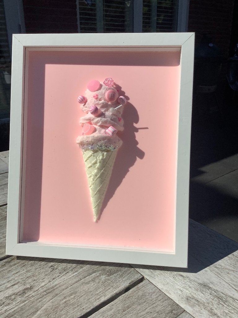 Handmade 3D Icecream walldecoration, Verzenden, Nieuw
