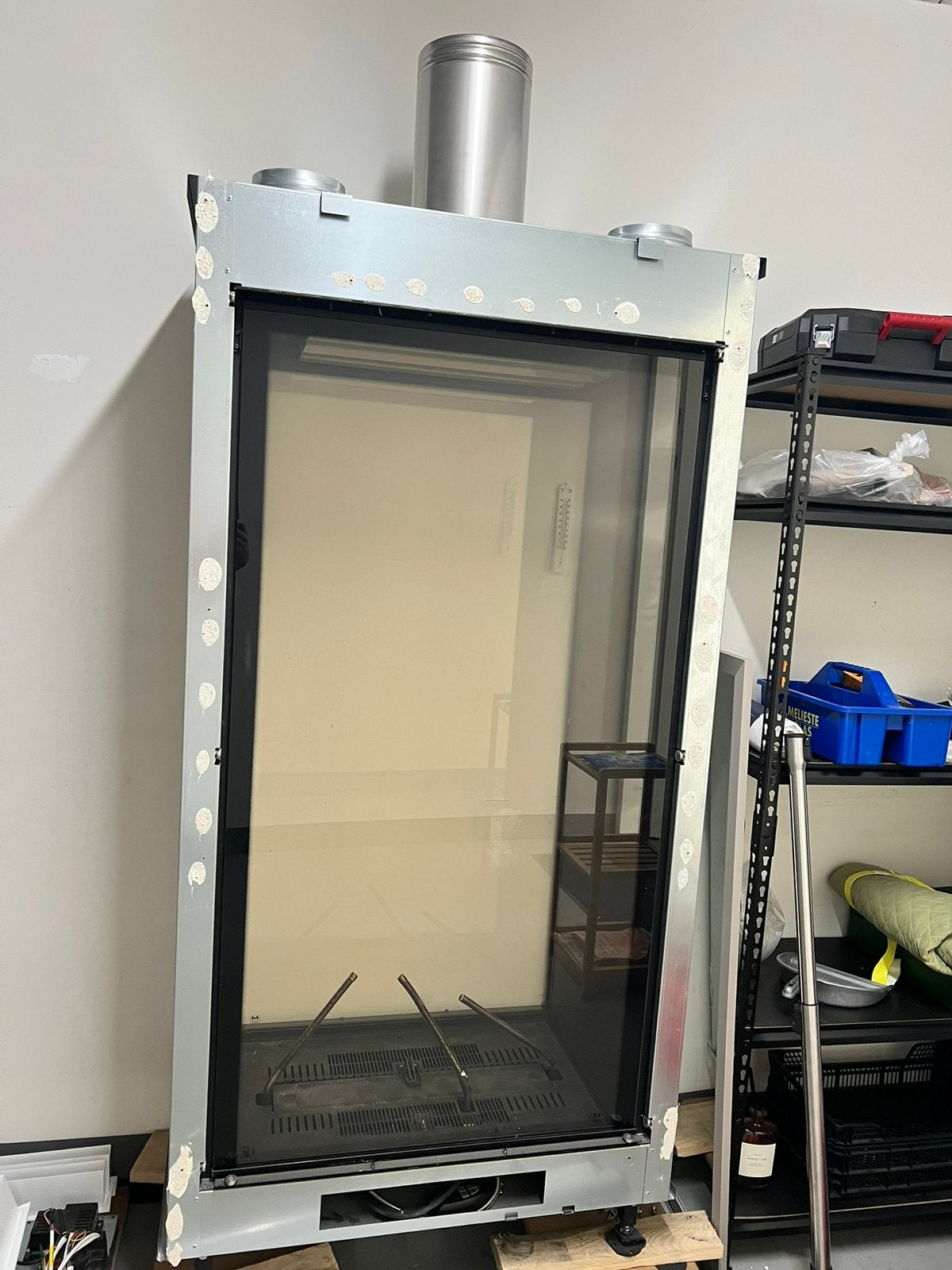 Inbouwhaard M-Design true vision 850 dvl incl rookkanaal, Enlèvement, Comme neuf, Encastré