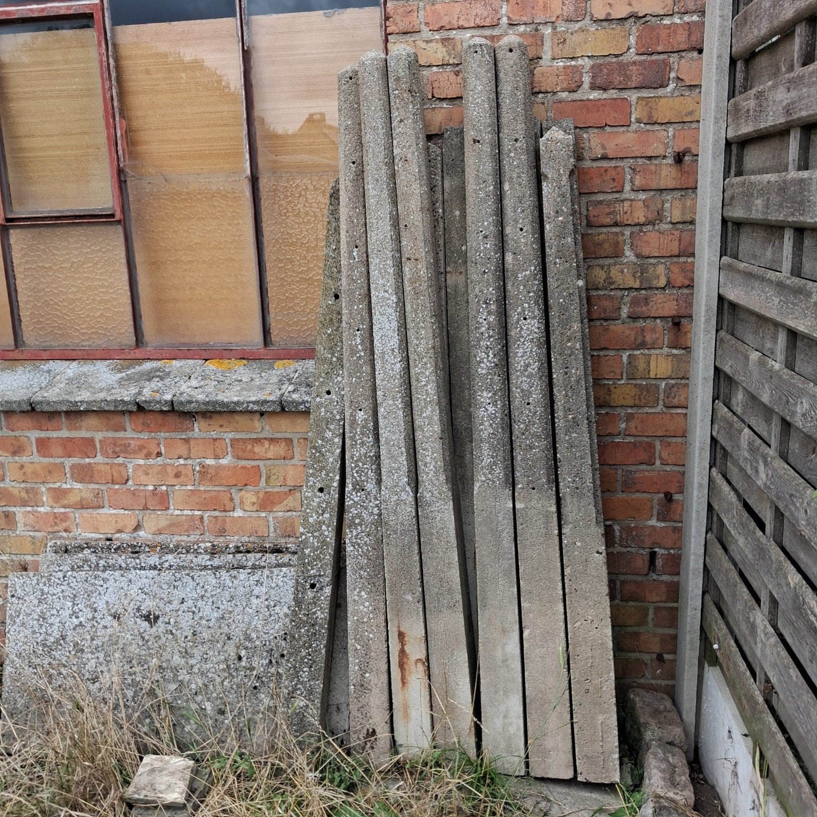 gratis betonpalen, Ophalen