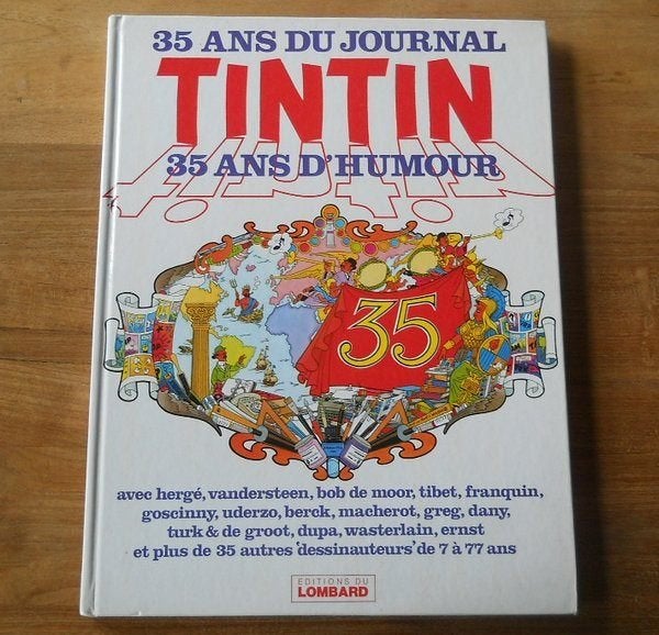 35 ans du journal Tintin 35 ans d'humour - Hergé, Ophalen of Verzenden, Gelezen