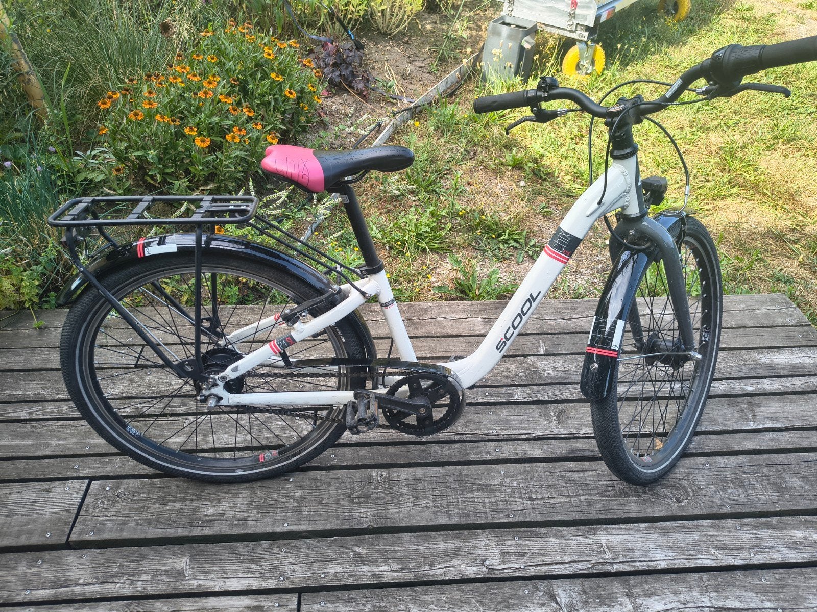 S'Cool meisjesfiets 24" - met 7 versnelling, Fietsen en Brommers, Fietsen | Meisjes, Ophalen, Velgrem, Versnellingen, Gebruikt