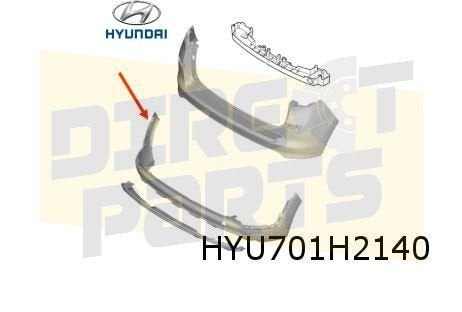 Hyundai Tucson (11/18-2/21) achterbumper onderlijst (bij ski, Neuf, Arrière, -, Hyundai