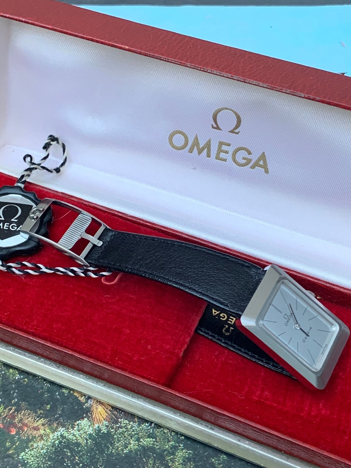 Vintage Omega Géneve Tank (1974) FullSet en Gereviseerd, Ophalen of Verzenden, Zo goed als nieuw, Staal, Omega