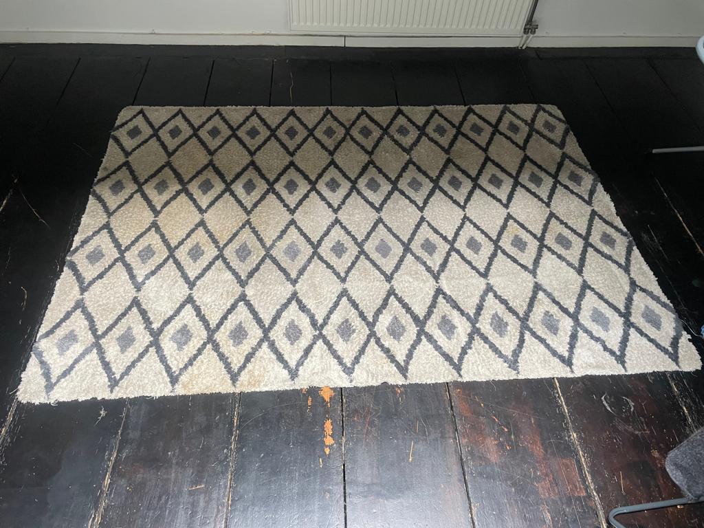 Maison du Monde Tapijt in Berberstijl 140x200, Ophalen, Gebruikt, 100 tot 150 cm, 200 cm of meer