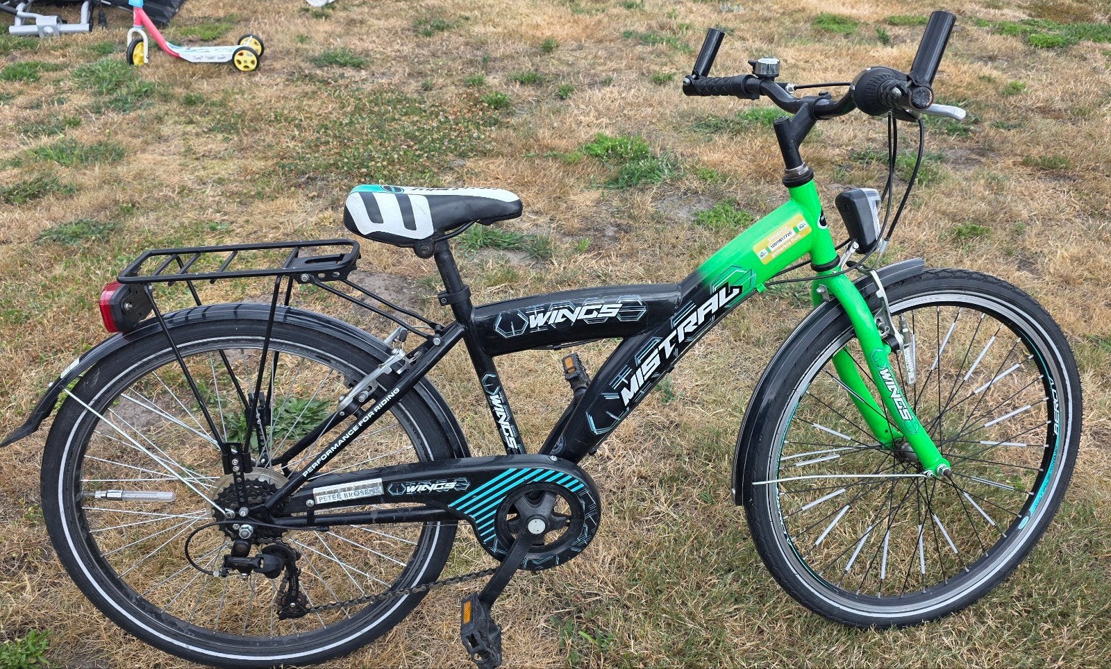 jongensfiets 24 inch met 6 versnellingen, Mistral, Enlèvement, Frein sur jante, 24 pouces