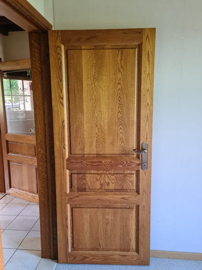 Klassieke Eikenhouten Deuren, Doe-het-zelf en Bouw, Ophalen, Gebruikt, 80 tot 100 cm, Binnendeur