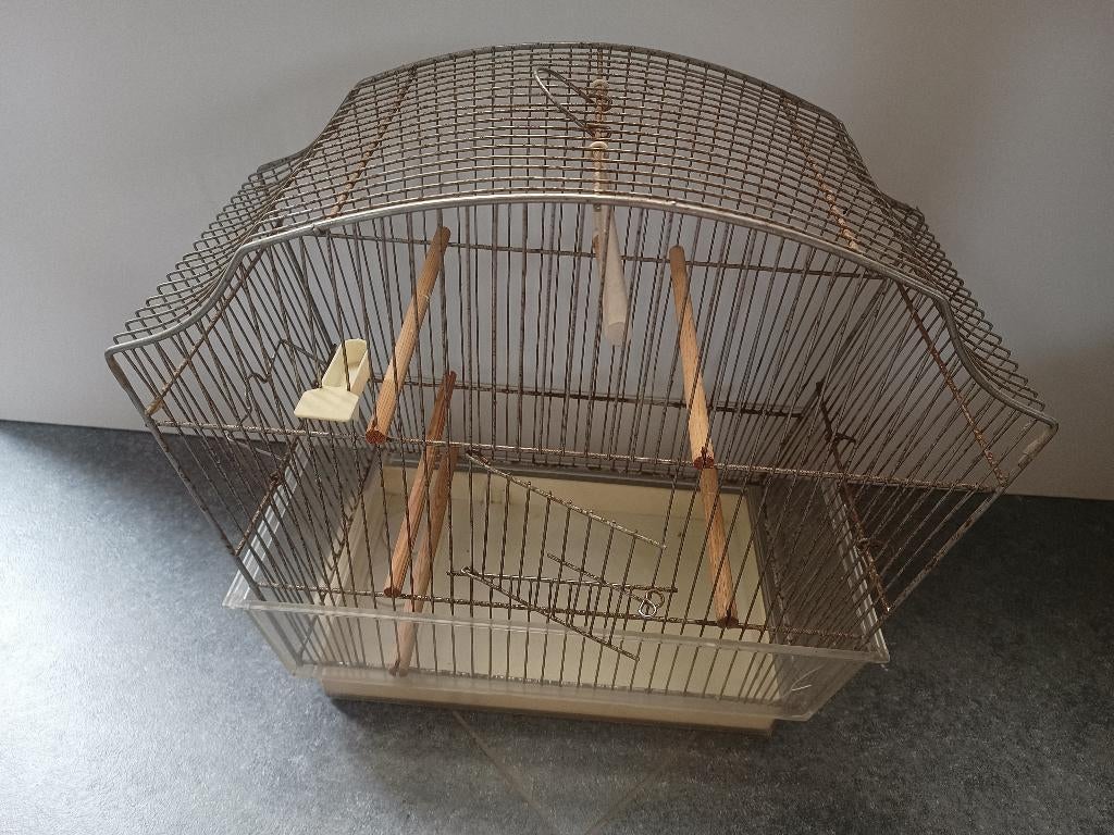 vogelkooi, Ophalen, Gebruikt, Metaal, Vogelkooi