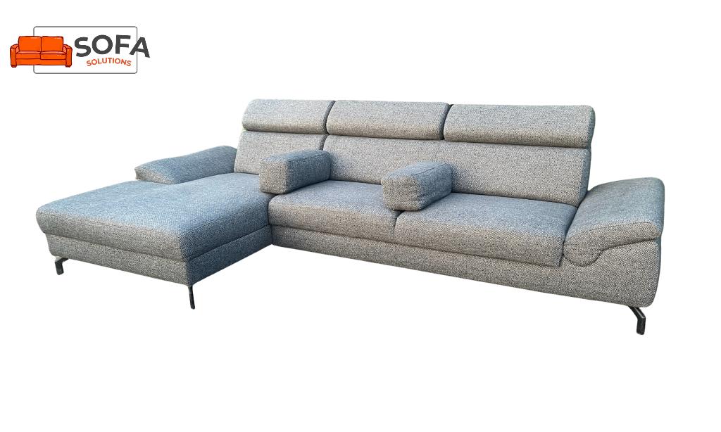 Montel grijze hoekbank - Gratis levering BE ️, Huis en Inrichting, 250 tot 300 cm, Hoekbank, 75 tot 100 cm, Ophalen of Verzenden