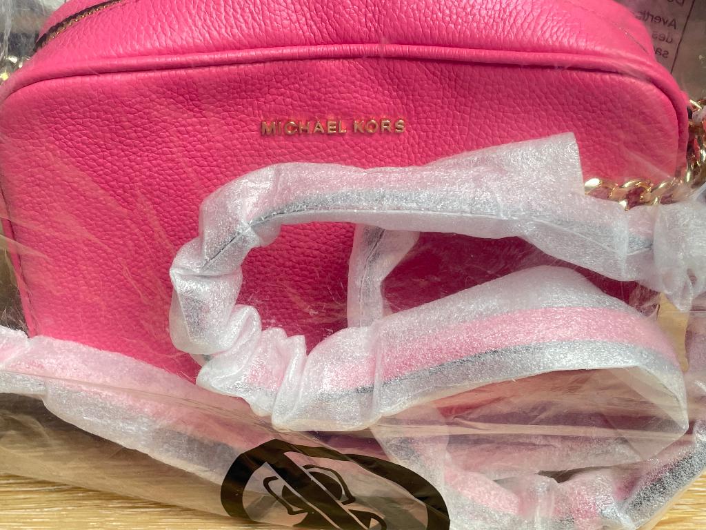 Michael Kors (MK) Jetset Handtas - Neonroze - NIEUW, Enlèvement ou Envoi, Neuf, Rose, Sac à main