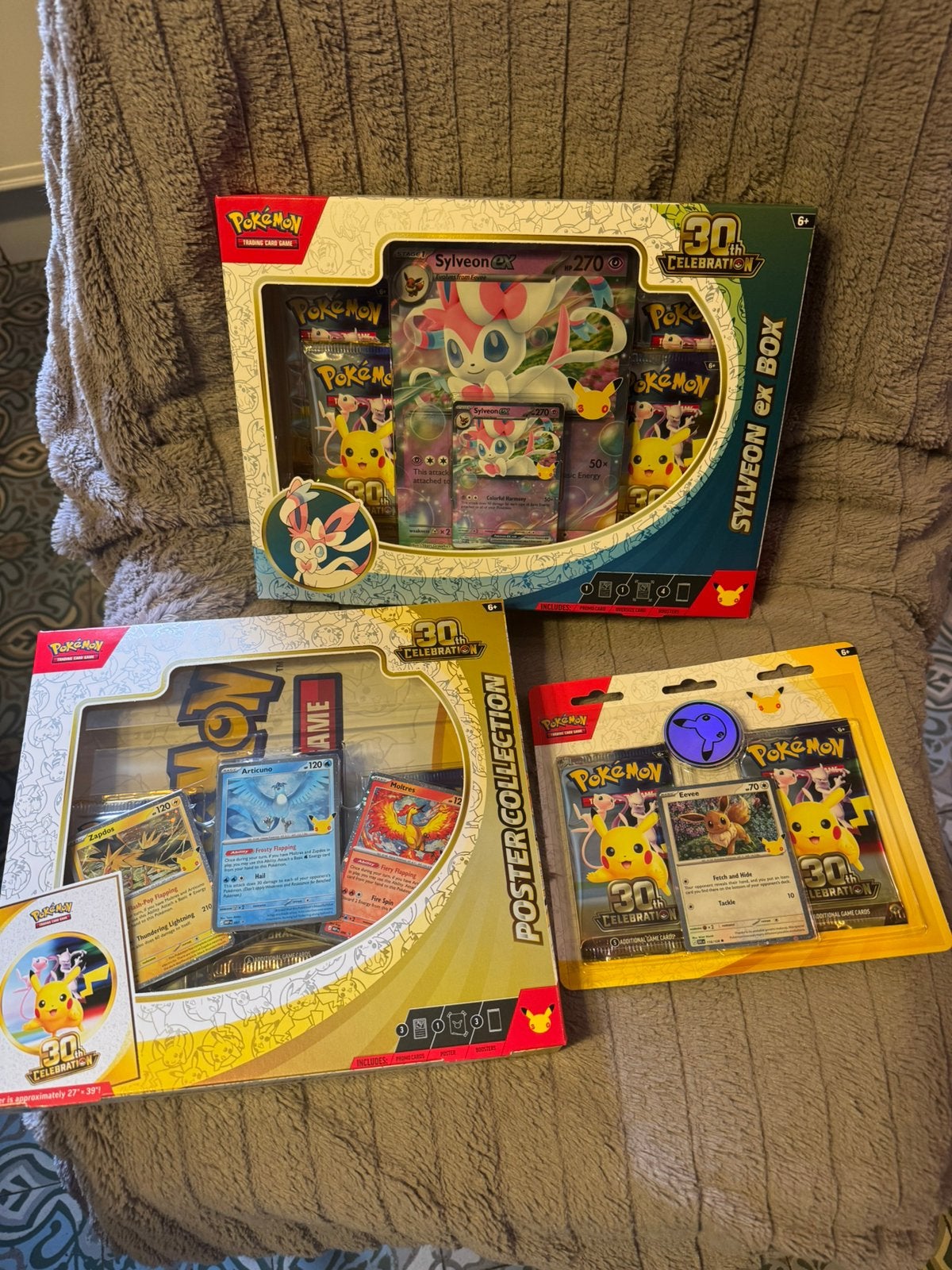 Pokemon pour fêter la 30e édition Sylveon Ex and Poster Col, Enlèvement ou Envoi, Comme neuf