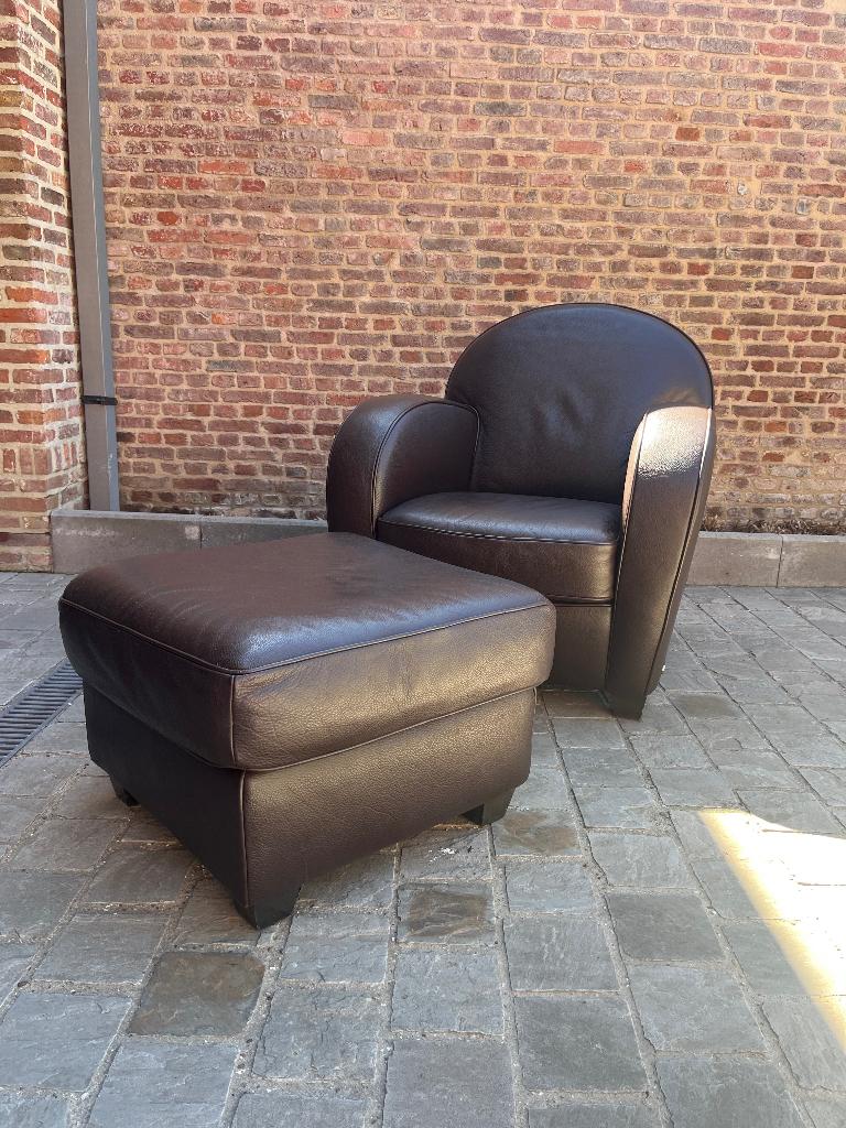 Natuzzi zetelcombinatie, Huis en Inrichting, Ophalen, Gebruikt, Rustiek, Leer