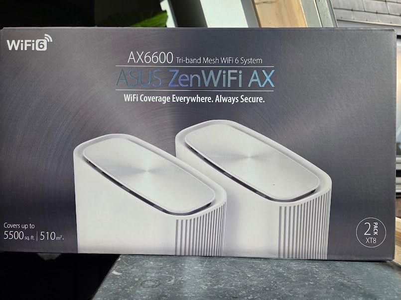 ASUS ZenWiFi AX XT8 — Pack van 2 — Wi-Fi 6 Mesh — als nieuw, Ophalen of Verzenden, Zo goed als nieuw, Router, ASUS