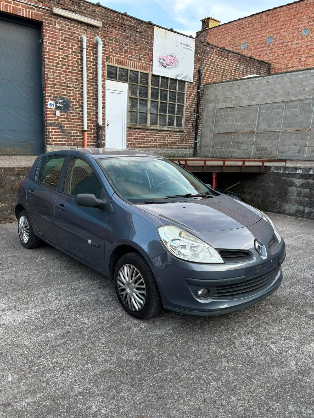 Renault Clio 3, Stof, Zwart, Blauw, Handgeschakeld