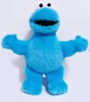 Sesamstraat pluche knuffel Koekiemonster (20cm), Ophalen of Verzenden, Nieuw