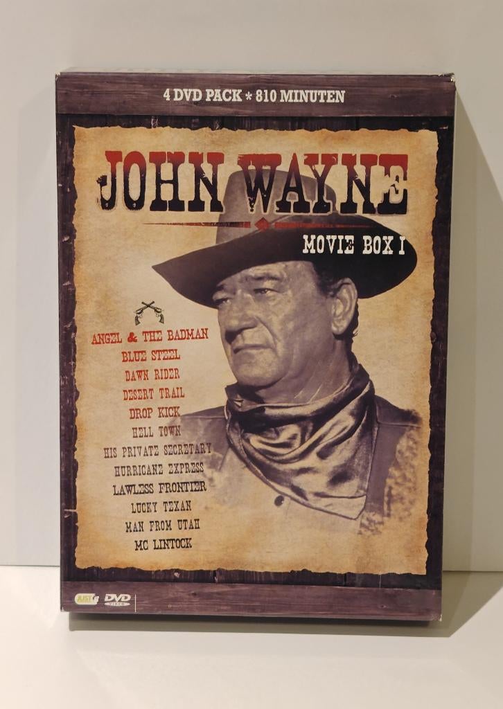 John Wayne Movie Box 4 DVD’s 12 klassieke films western, Alle leeftijden, Ophalen of Verzenden, Zo goed als nieuw