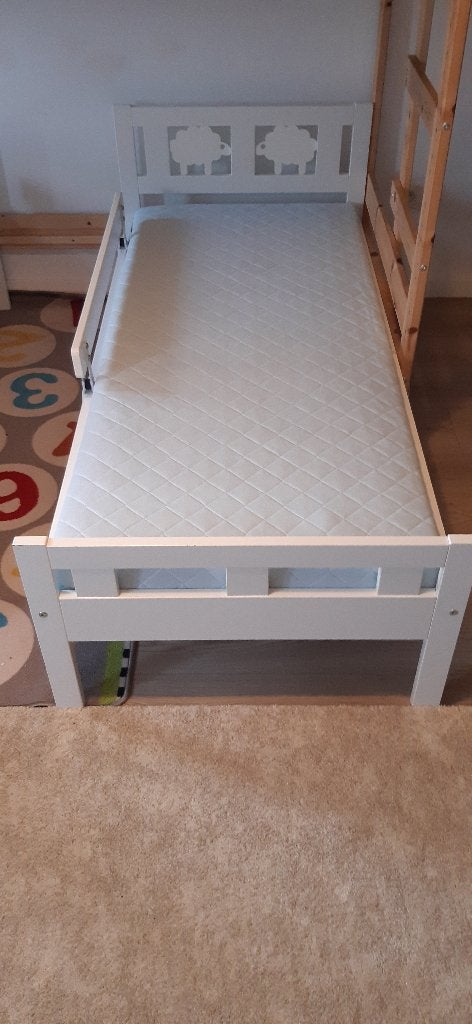 Lit enfant - Ikea Kritter avec matelas, Matelas, 70 à 85 cm, Enlèvement, Utilisé