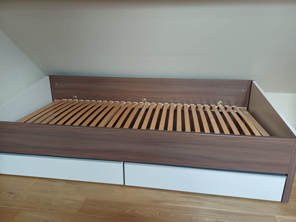 Lit 1 personne, 90 cm, Enlèvement, 200 cm, Bois