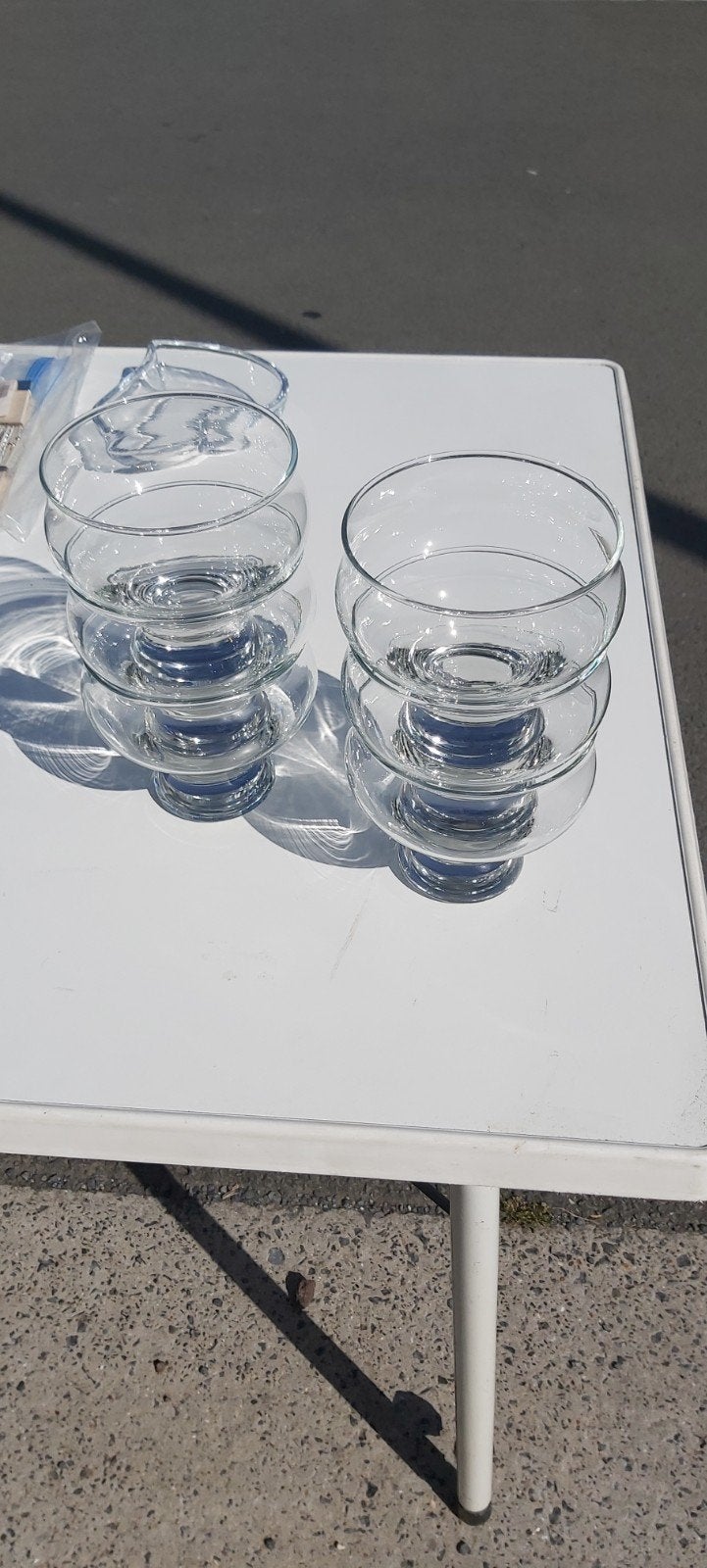 Ijscoupes rond 6 stuks, Ophalen, Glas