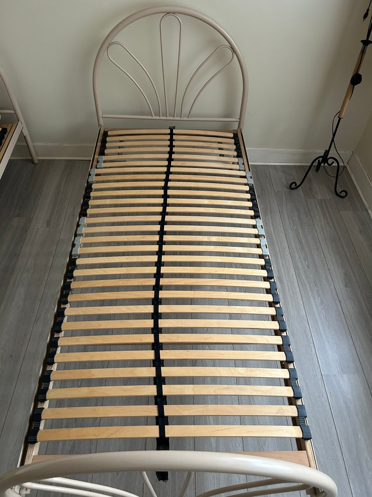 LIT + SOMMIER 90 x 200cm, Maison & Meubles, Une personne, Enlèvement, Utilisé, 200 cm