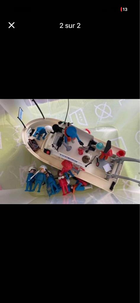 Bateau police playmobil, Enlèvement ou Envoi, Utilisé