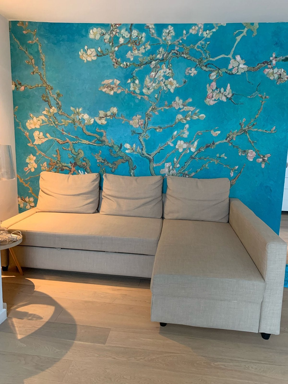 Canapé-lit IKEA Friheten beige, Huis en Inrichting, Ophalen, Zo goed als nieuw