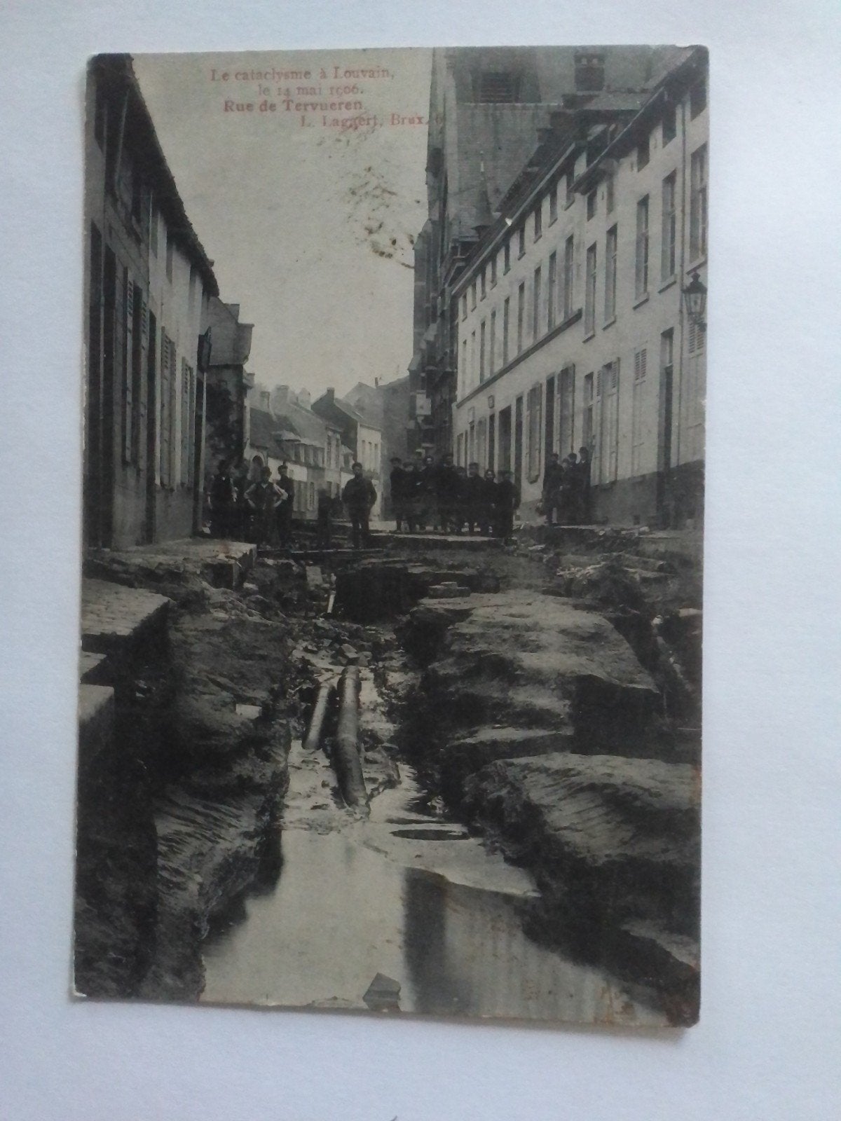 LOUVAIN LE CATACLYSME LOUVAIN 14 MAI 1906 RUE DE TERVUEREN, Enlèvement ou Envoi, Avant 1920, Affranchie, Brabant Flamand
