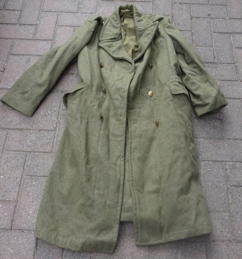 BELGIQUE / COREE: 1959 ABL / GRAND MANTEAU DE LAINE - CAPOTE, Verzamelen, Militaria | Algemeen, Landmacht, Kleding of Schoenen