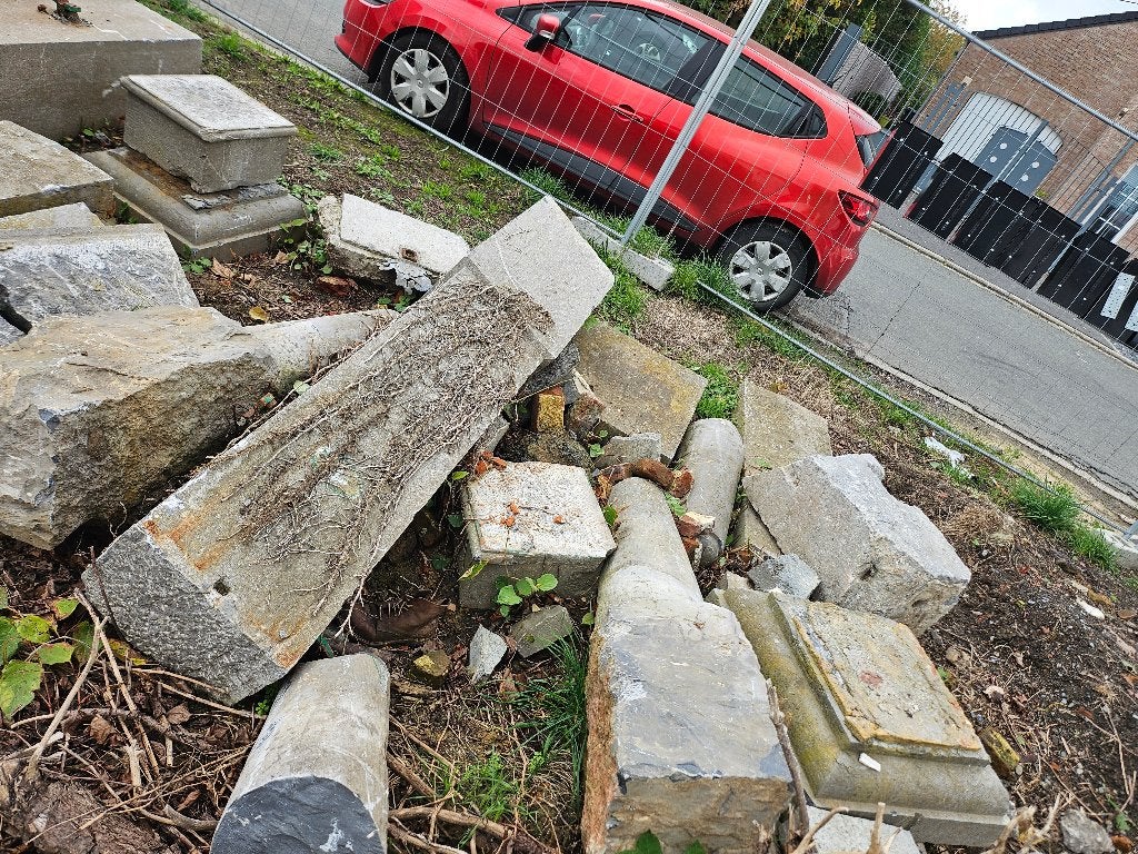 Pierres en béton, Enlèvement, Utilisé