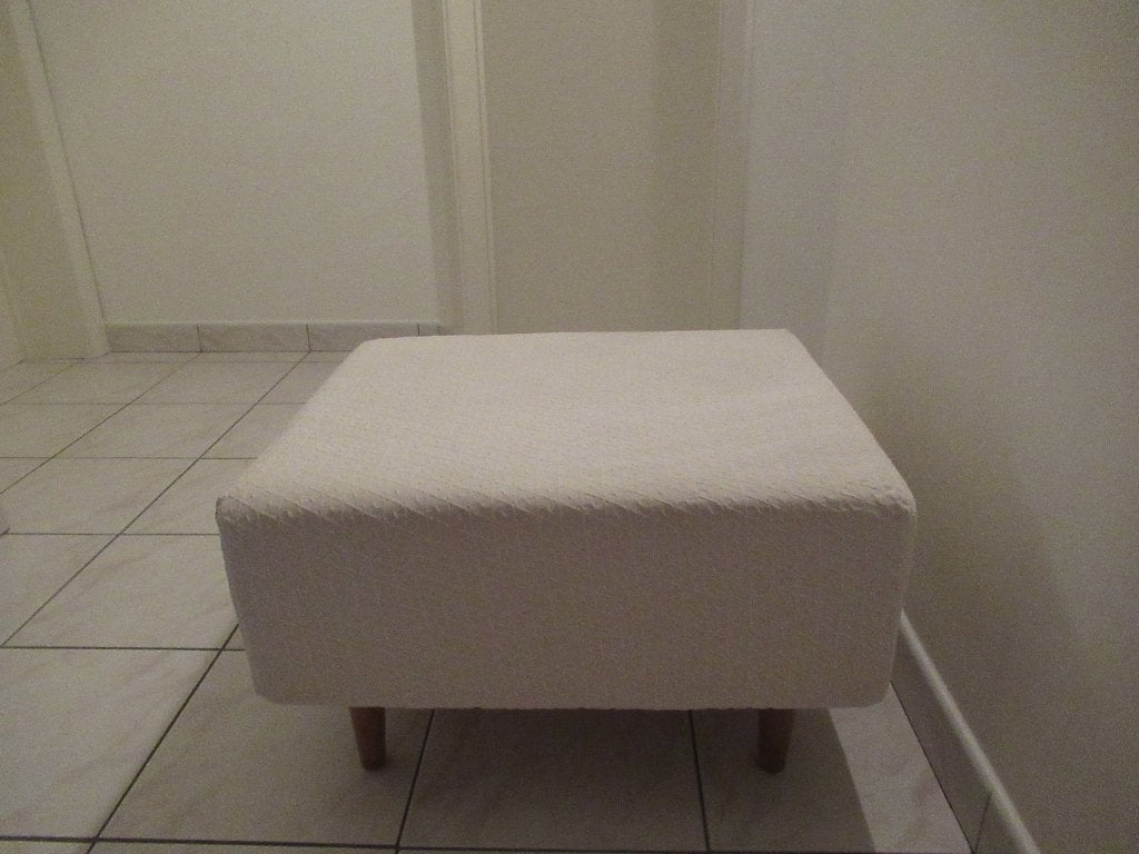 poef-voetbanken-beuken poten-wasbare hoes-hoogte 37cm, Enlèvement