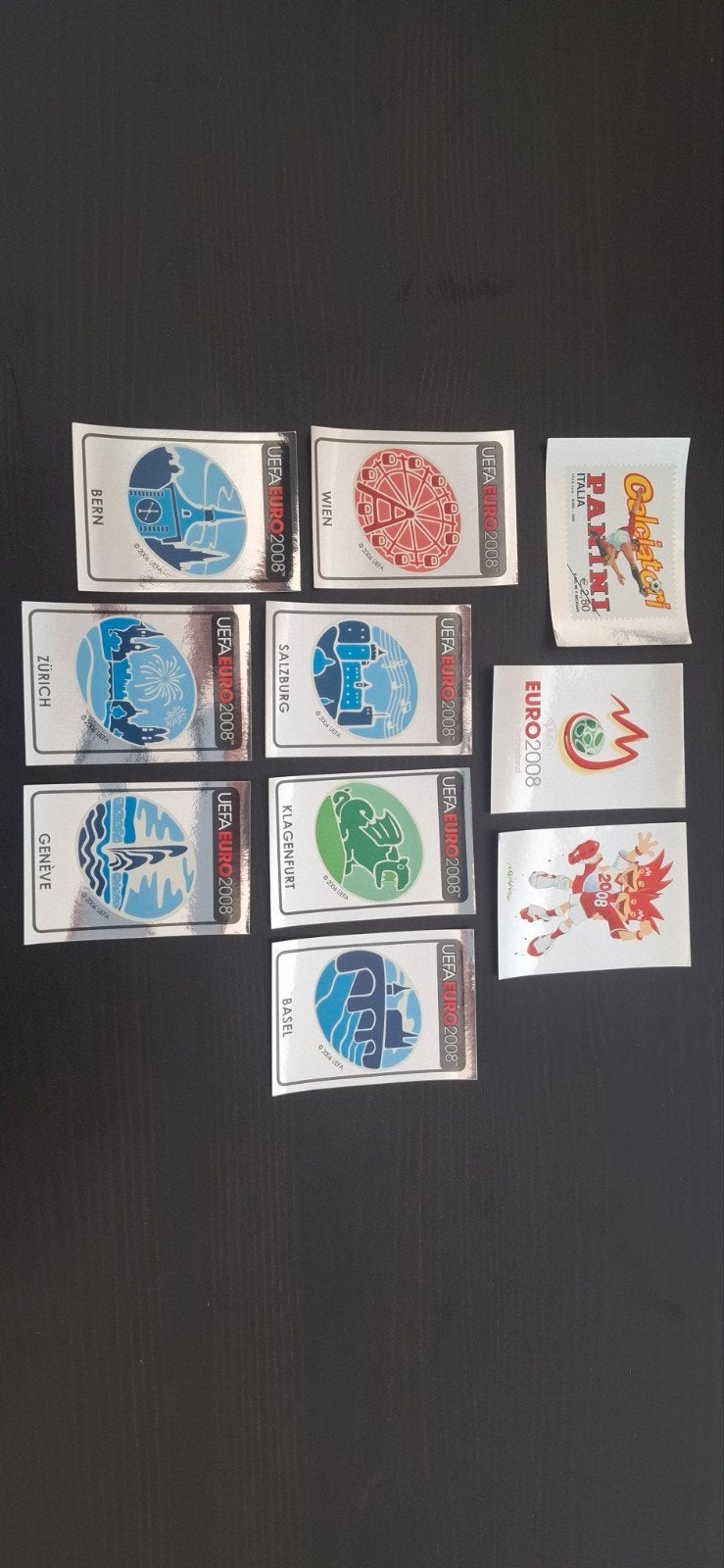 panini euro 2008, Enlèvement ou Envoi