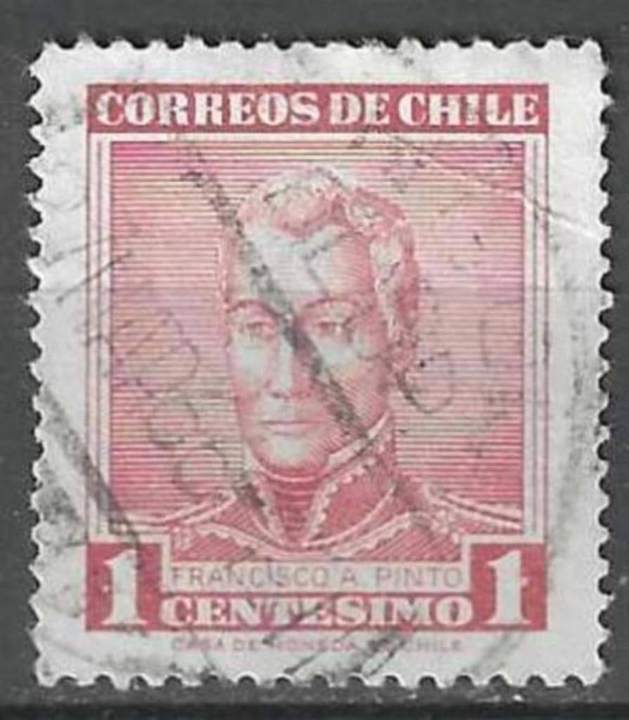 Chili 1960 - Yvert 281 - Generaal Pinto (ST), Verzenden, Gestempeld