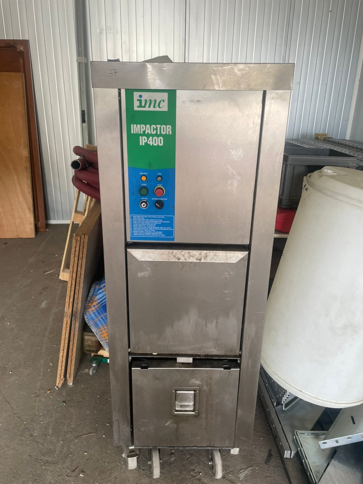 IMC IP400 Impactor – Professionele afvalverkleiner, Ophalen, Gebruikt, Overige typen