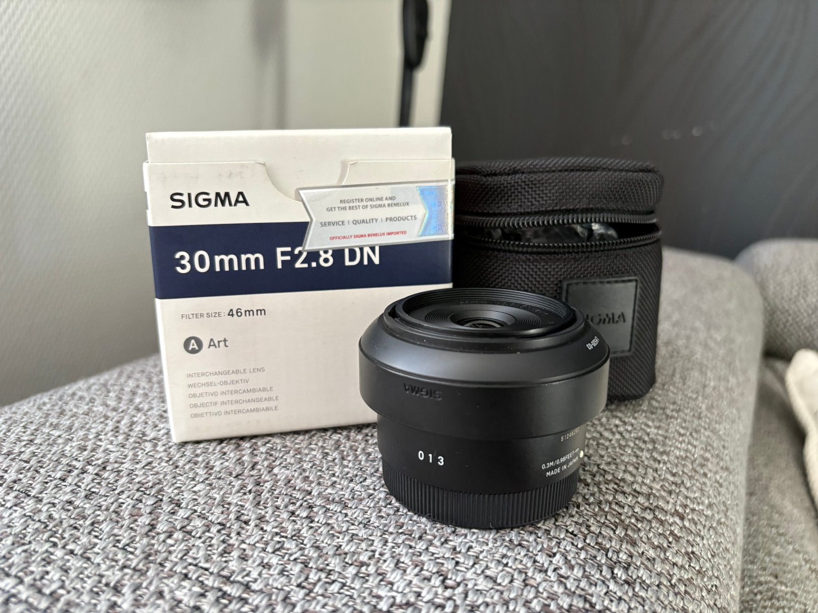 Sigma 30mm F2.8 DN E-mount portret lens, TV, Hi-fi & Vidéo, Enlèvement ou Envoi, Comme neuf, Sigma