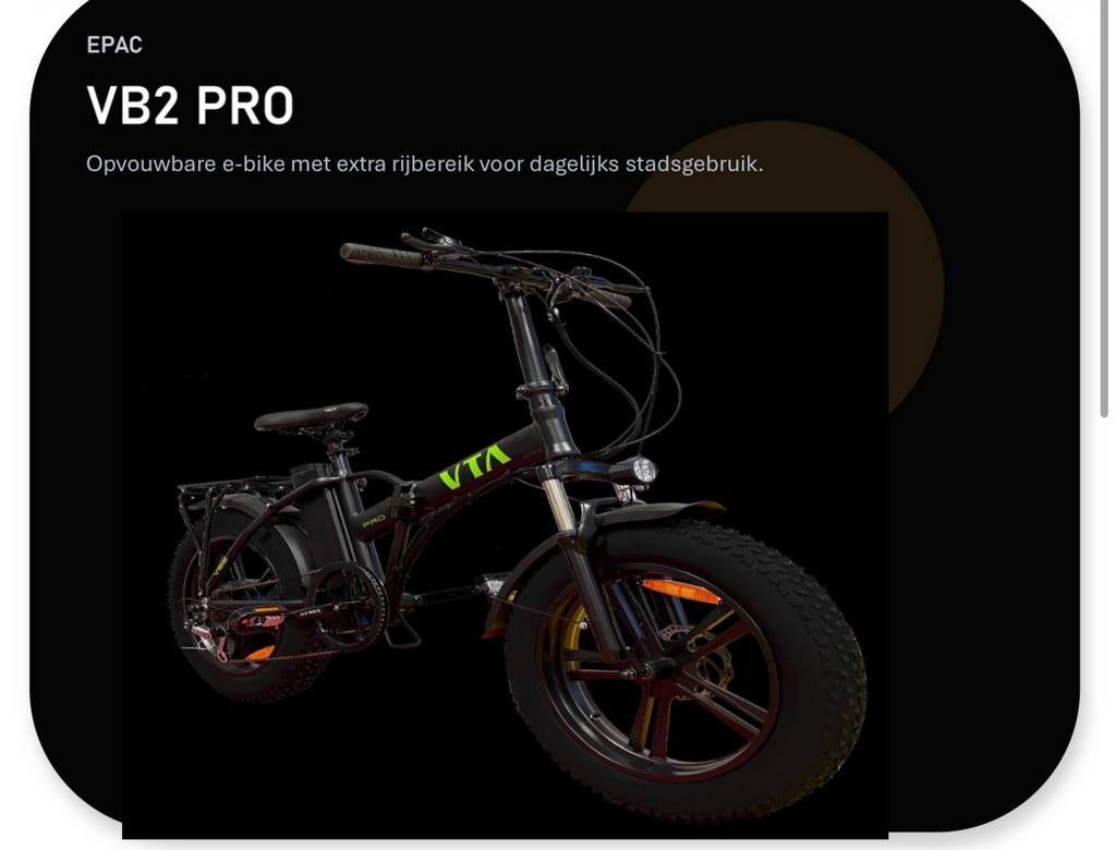 Fatbike VB2 PRO NIEUW! 48V 13,5AH, Fietsen en Brommers, Elektrische fietsen, Ophalen