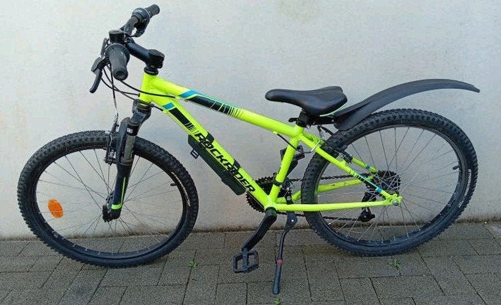 Kinderfiets mountainbike Rockrider ST500 24inch 18speed 🚴, Fietsen en Brommers, Ophalen, 24 inch of meer, Velgrem, V-brakes