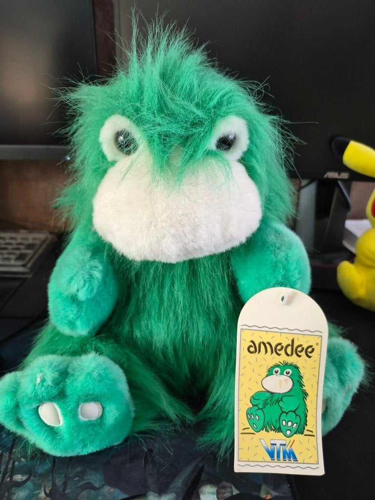Amedee VTM mascotte, Collections, Enlèvement ou Envoi, Comme neuf, TV, Figurine ou Poupée