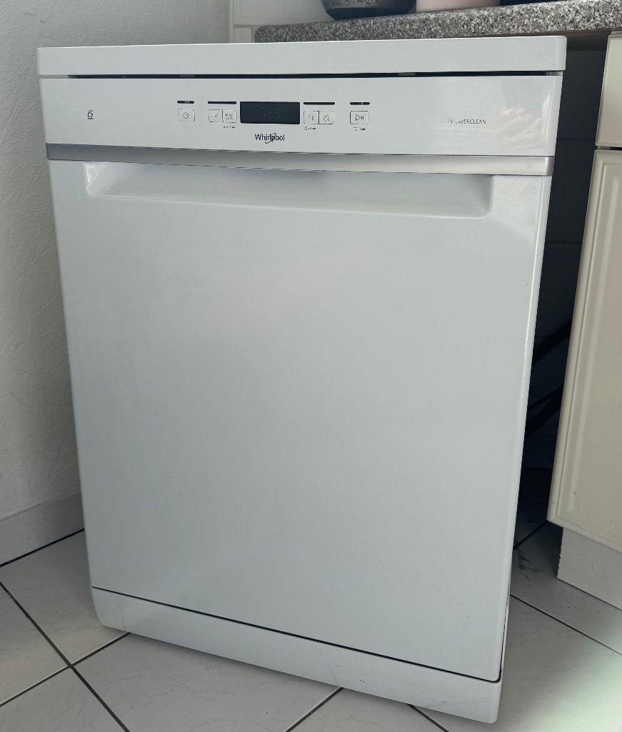 Vaatwasser Whirlpool - Vrijstaand - 60cm - wit, Elektronische apparatuur, Ophalen, Gebruikt, Eco programma, Minder dan 10 liter