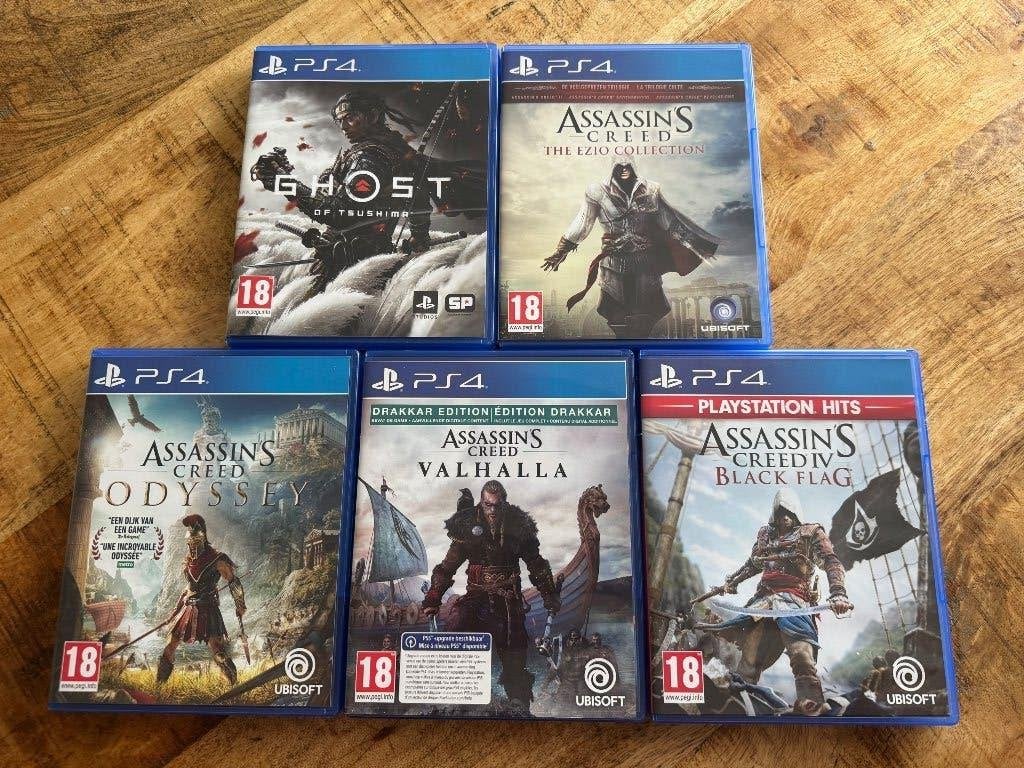 PS5 Assassin’s Creed + Ghost of Tsushima, Consoles de jeu & Jeux vidéo, Enlèvement, Comme neuf, Aventure et Action