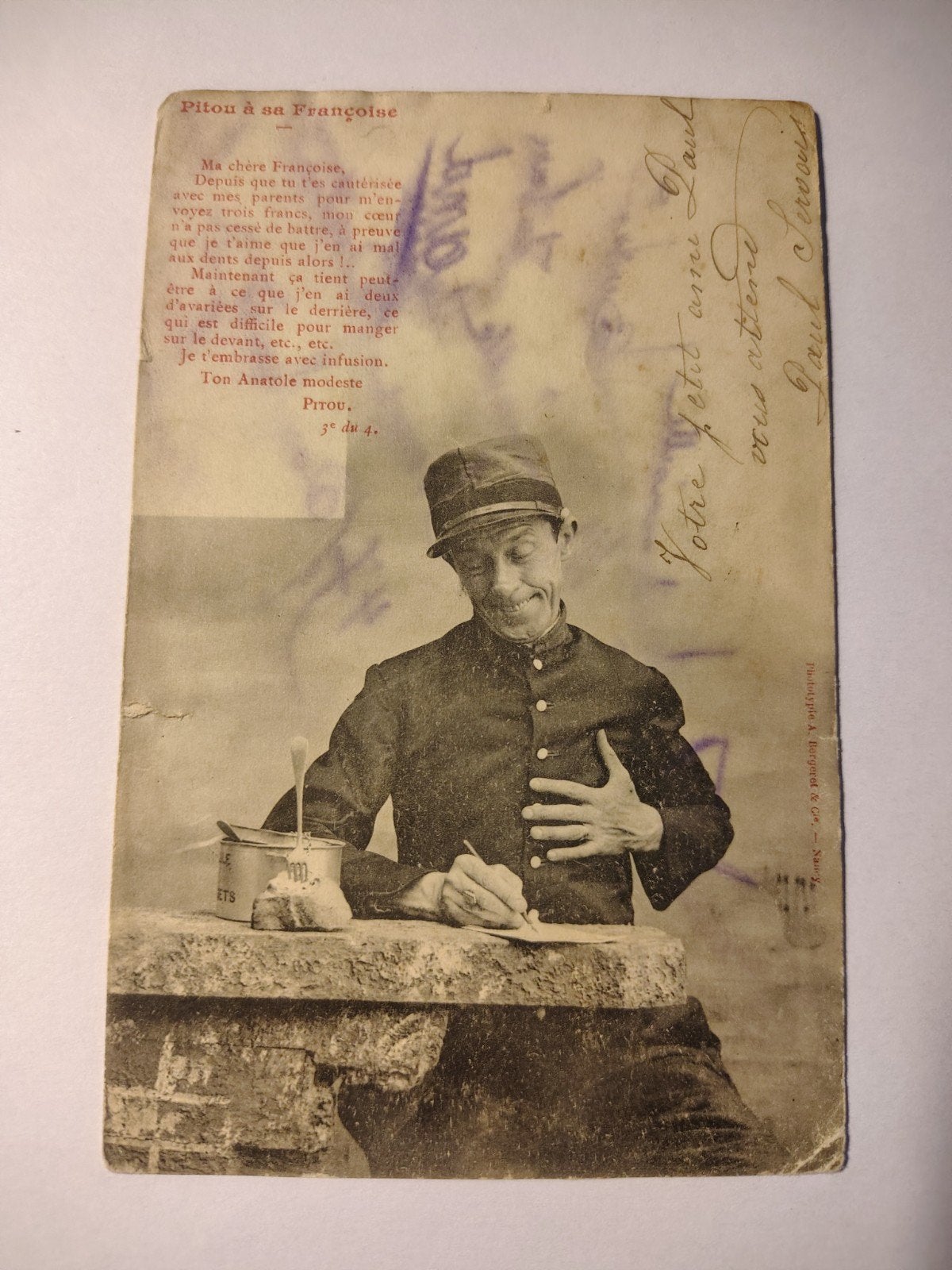 Militaire postkaart, Ophalen of Verzenden