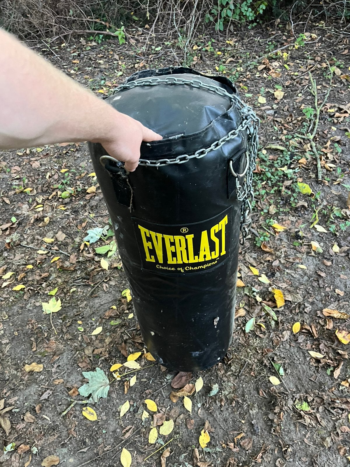 Everlast bokszak, Enlèvement, Utilisé, Sac de boxe