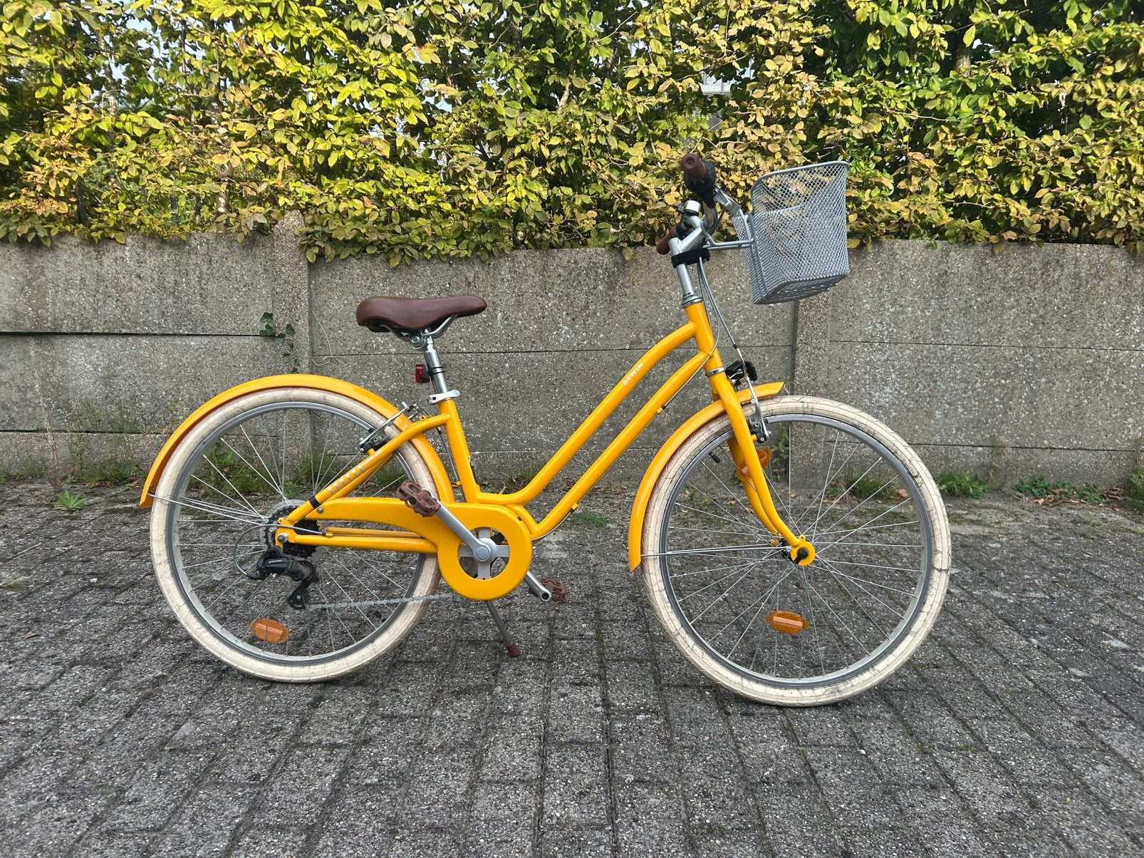 Btwin gele kinderfiets 20 inch 6-12 jaar 20”, Vélos & Vélomoteurs, Enlèvement, Utilisé, 20 pouces ou plus