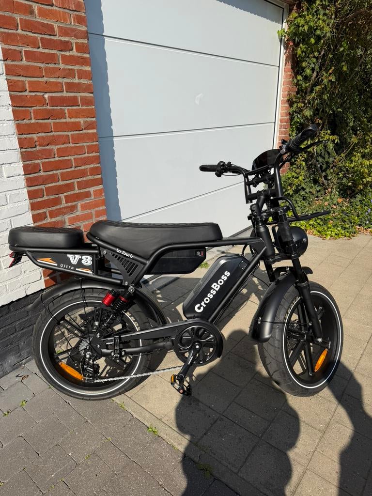 Crossboss fatbike V8 ultra (la souris), Ophalen, Gebruikt