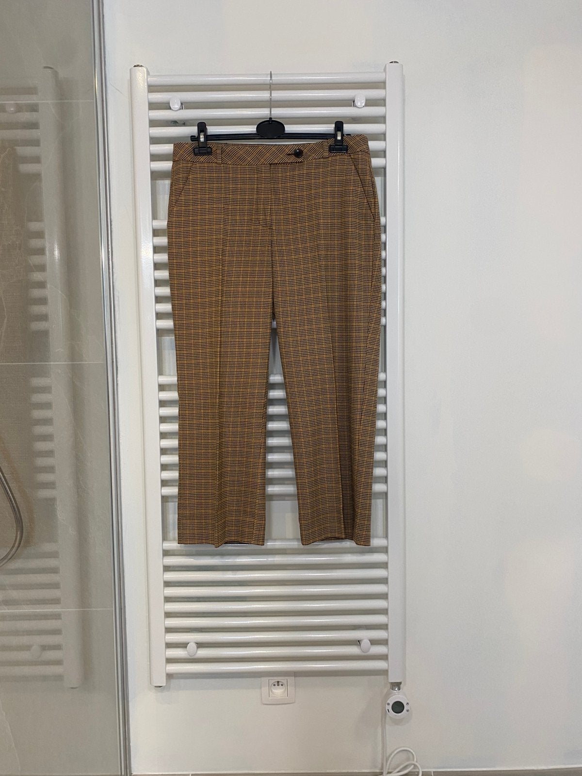 7/8 broek, merk Comma, oker/bruin/beige, Kleding | Dames, Ophalen of Verzenden, Zo goed als nieuw, Maat 38/40 (M), Beige