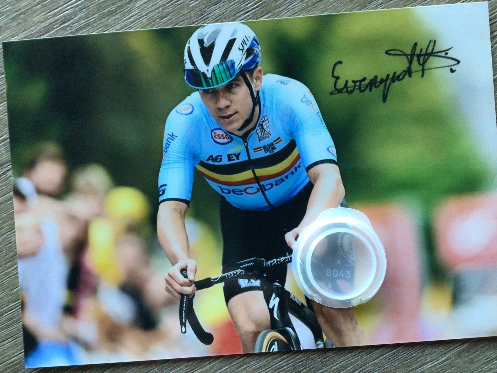 Wielerfoto remco evenepoel, Sports & Fitness, Enlèvement ou Envoi, Comme neuf