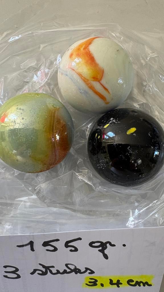 knikkers of marbles, Ophalen, Zo goed als nieuw